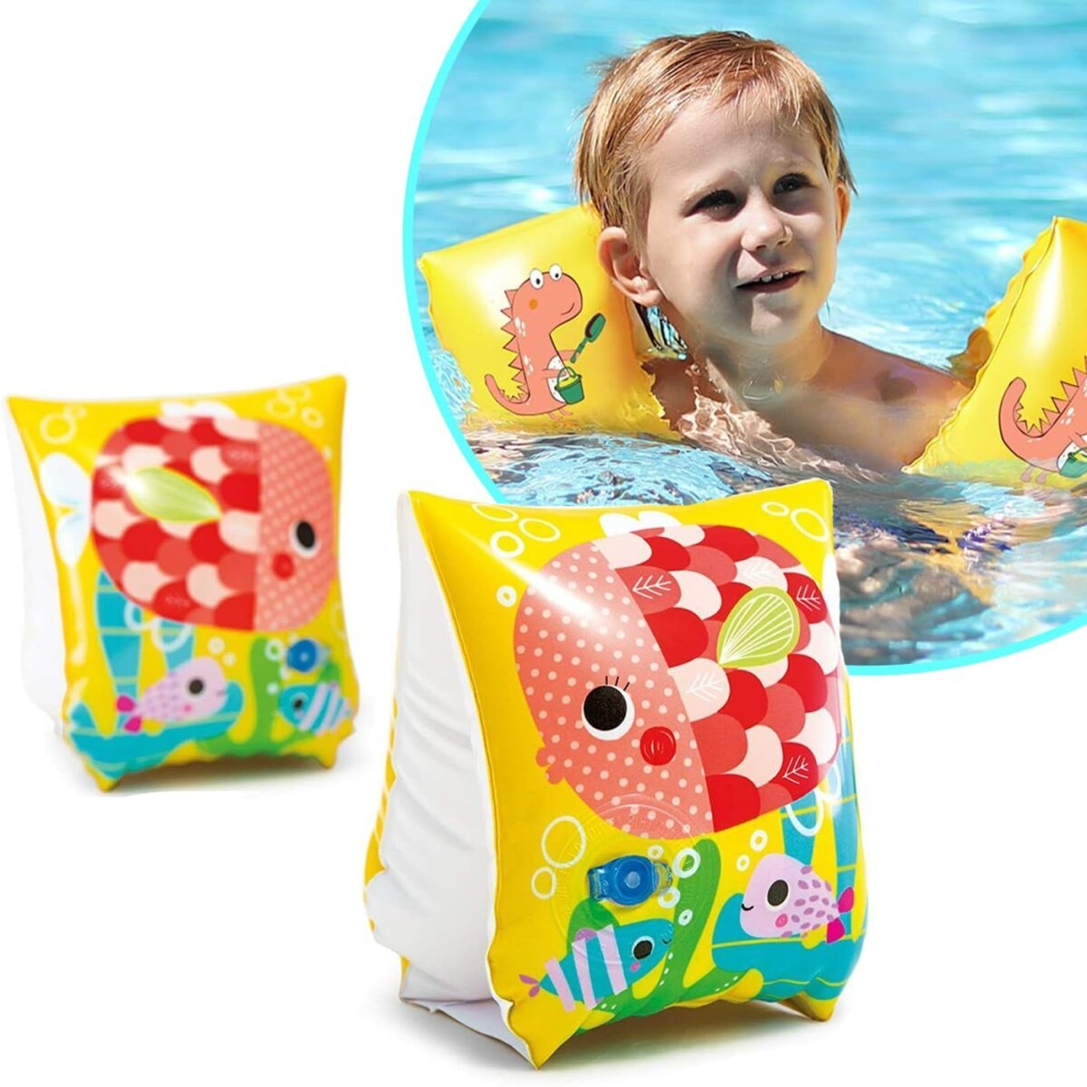 Buy Intex Inflatable Cartoon Swim Arm Floaties Inflatable Swim Armbands for  Kids Tube for Toddler Learning Swim for Online In India •