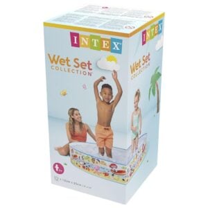 Intex Snapset Portable Beach Pool | Amazing Easy Foldable Water Play Pool For Kids 3+ Years For Summer Fun And Outdoor Play