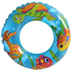 Intex Inflatable Swimming Ring 24" | Fun Transparent Swim Tube for Kids 3+ Years | Durable & Safe