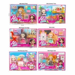 KV Impex Alia 6 Inch Doll With Accessories Set toy, KV Impex Alia 6 Inch Doll With Accessories Set kids doll, KV Impex Alia 6 Inch Doll With Accessories Set pretend play, KV Impex Alia 6 Inch Doll With Accessories Set role play set