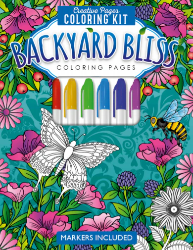 Creative Pages Coloring Kit Backyard Bliss | Coloring Activity For Kids | 6+ Years