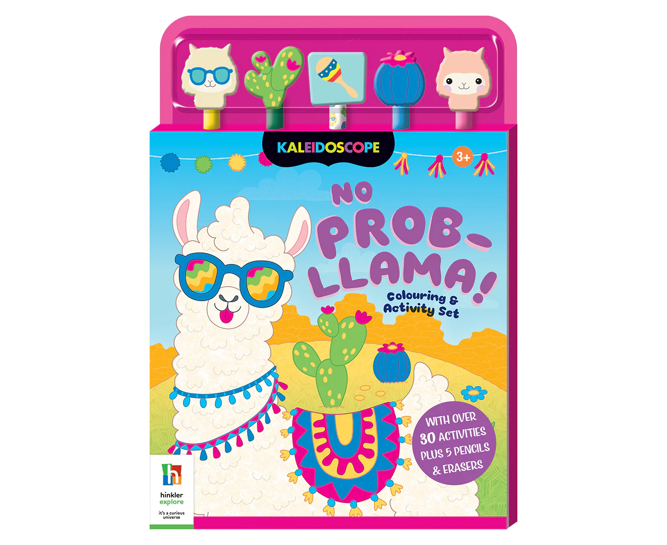 Shree Book Hinkler Kaleidoscope No Prob-llama ! Colouring And Activity Set For Kids | 3+Years