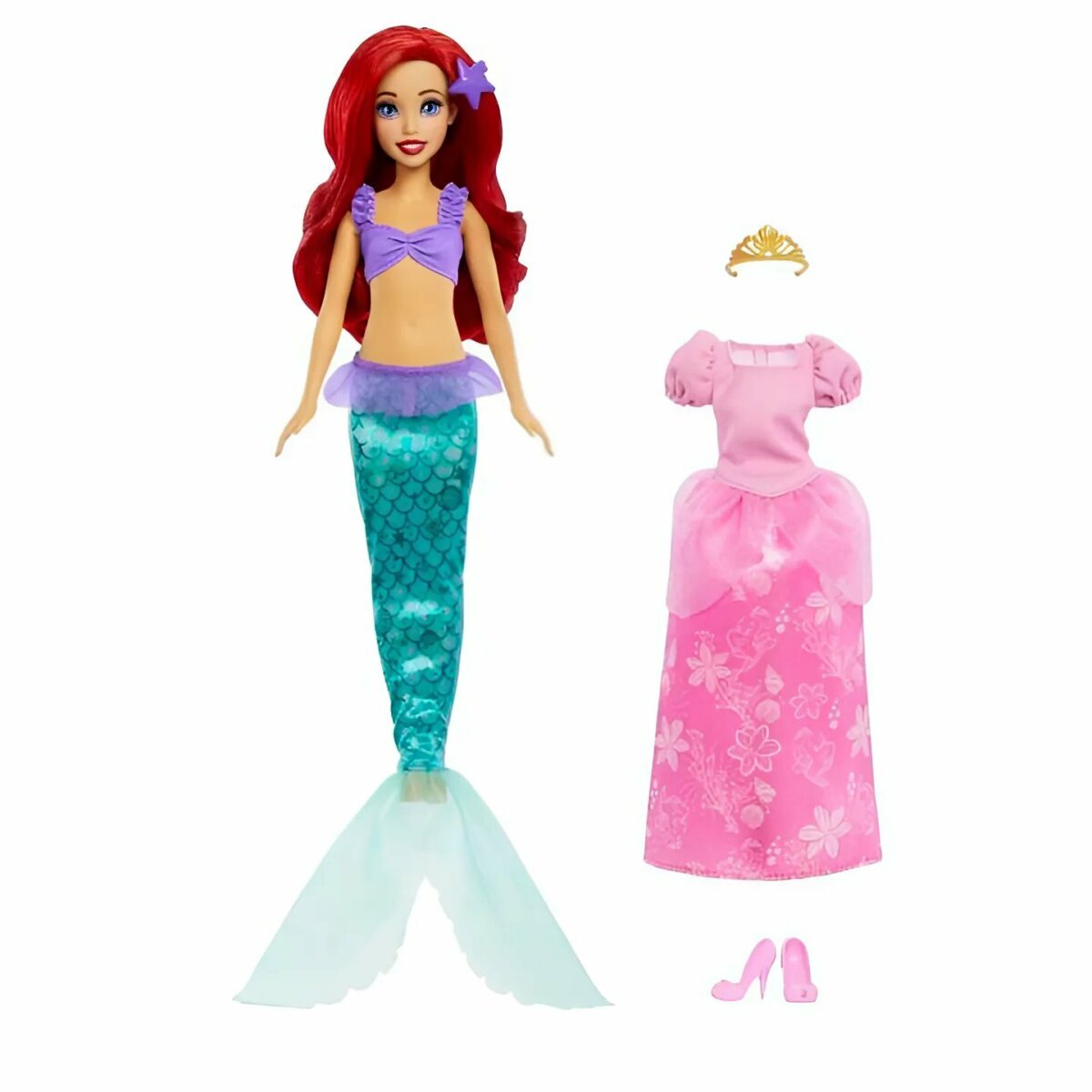 Buy Mattel 2-in-1 Disney Princess Mermaid to Princess Ariel Doll Set  Magical Transformation Play for Kids 3+ Years for Online In India •  Kheliya