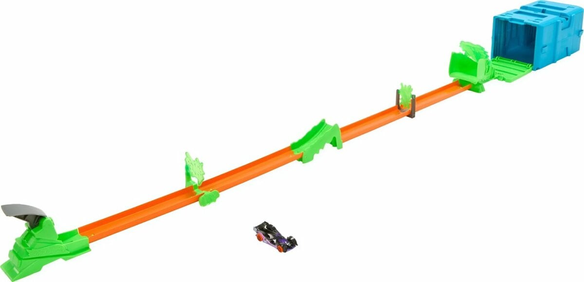 Mattel Hot Wheels Track Builder Set Hkx47 1 Mattel Hot Wheels Track Builder Set Toxic Super Jump Hkx47 | Ultimate Fun For Kids 4+ Years Mattel Hot Wheels Track Builder Set Toxic Super Jump Hkx47 | Ultimate Fun For Kids 4+ Years Image 2