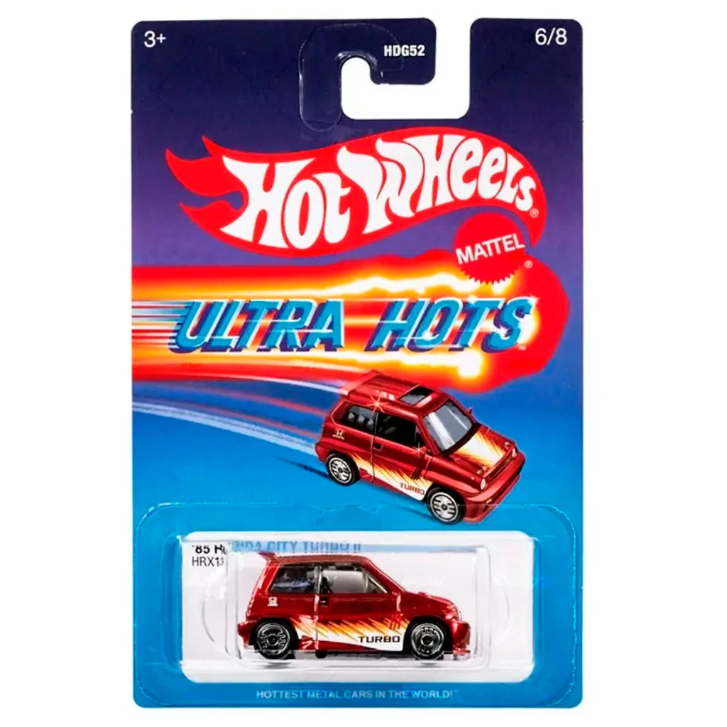 Mattel Hot Wheels Ultra Hots Die Cast Car Series 85 Honda City Turbo Ii Hrx13 Mattel Hot Wheels Ultra Hots Die Cast Car Series Ultimate Fun For 3+ Years Old Mattel Hot Wheels Ultra Hots Die Cast Car Series Ultimate Fun For 3+ Years Old Image 5
