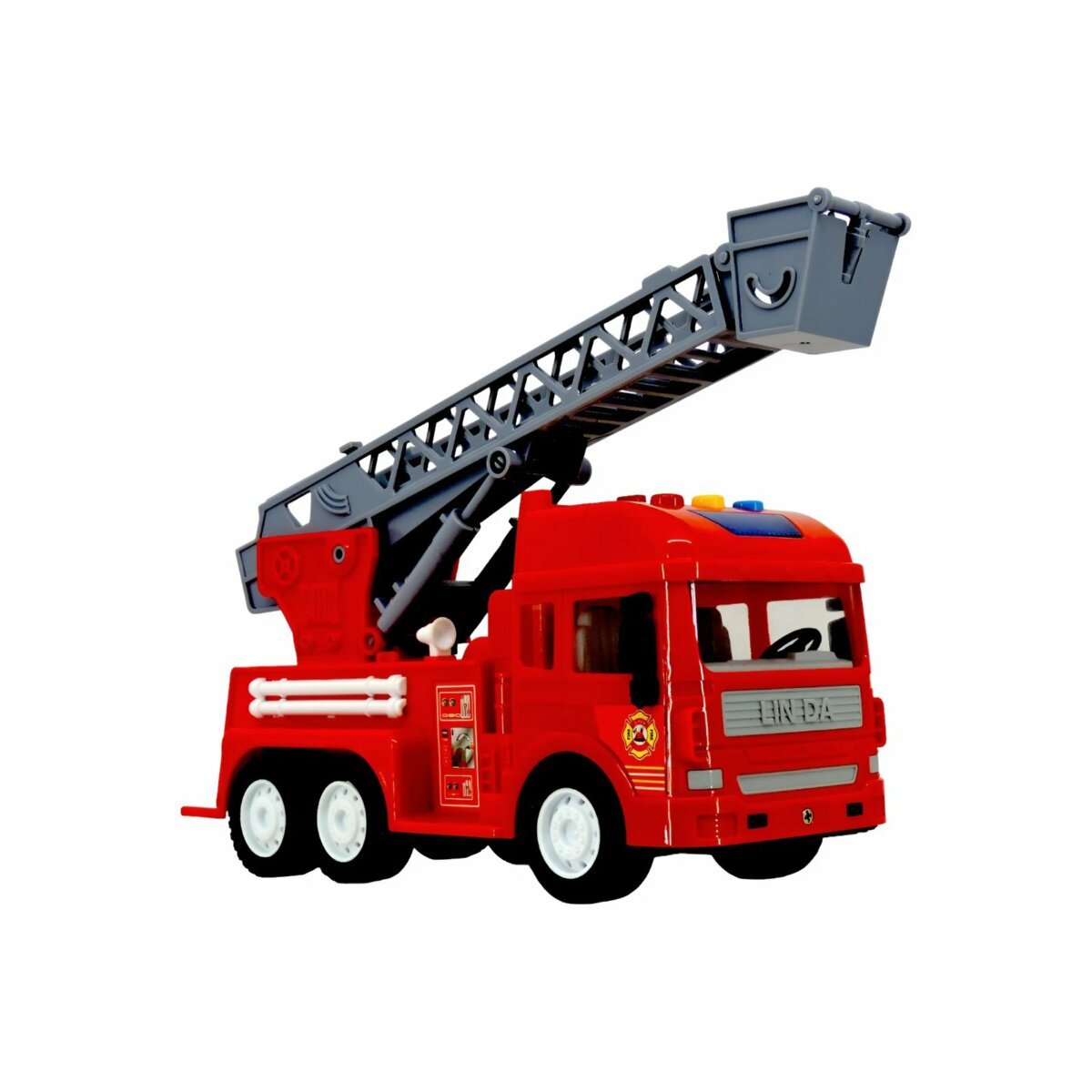 Buy City Service Friction Fire Truck with light And Sound For Kids - Main Image
