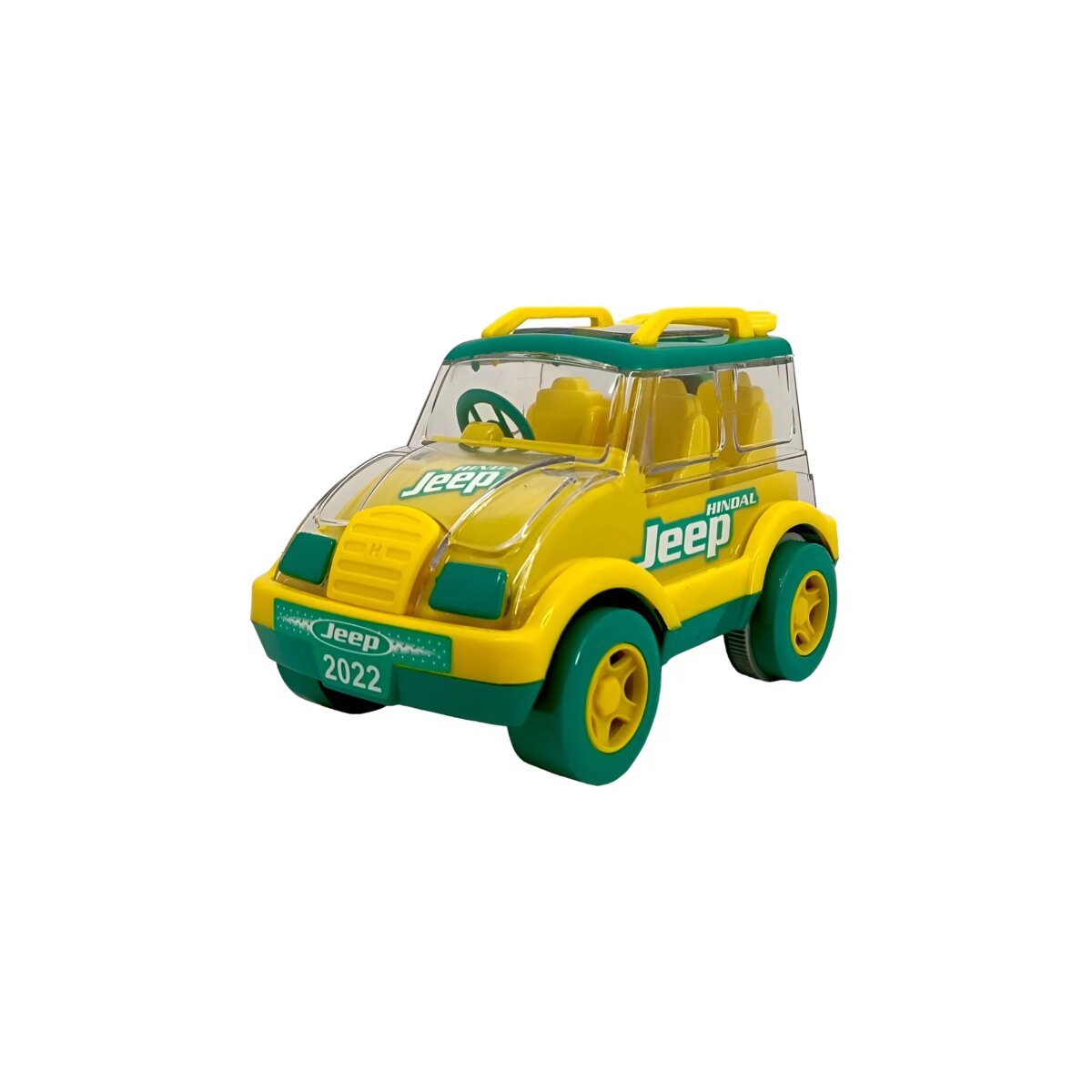 United Agencies Hindal Friction Power Mini Jeep Toy For Kids | Unbreakable Plastic Push And Go Car | 3+ Years