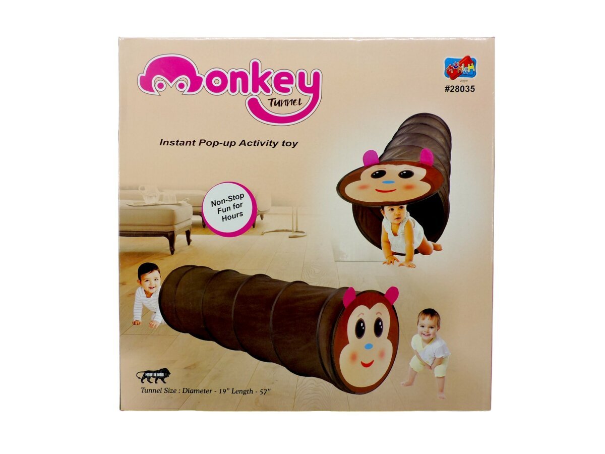 Balak Instant Pop-Up Activity Fun Toy Monkey Tunnel | Indoor and Outdoor Play for Kids | 2+ Years
