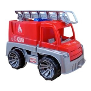 Maaz Friction Powered City Fire Truck, Fire Truck Toy for Kids, Movable Ladder Fire Truck, Durable Plastic Toy Truck, Kids Toy Firefighter Truck, City Fire Truck Toy, Fire Truck Educational Toy for Kids
