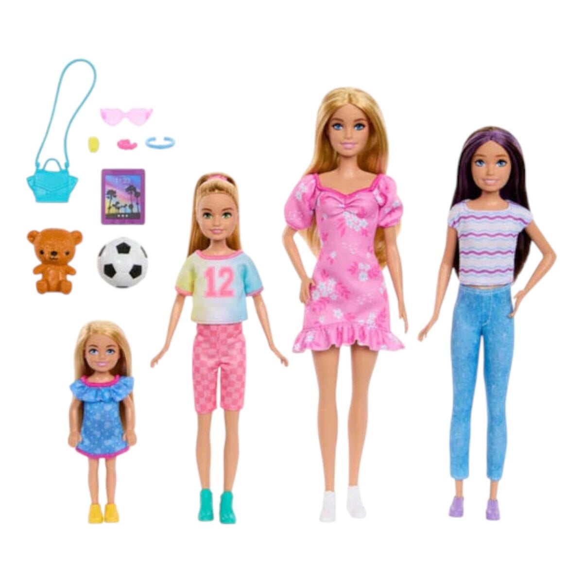 Mattel Barbie Sisters Doll Set1 Mattel Barbie Sisters Doll Set With Barbie, Skipper, Stacie And Chelsea – Fun Roleplay Dolls For Kids 3+ Years Mattel Barbie Sisters Doll Set With Barbie, Skipper, Stacie And Chelsea – Fun Roleplay Dolls For Kids 3+ Years Image 2