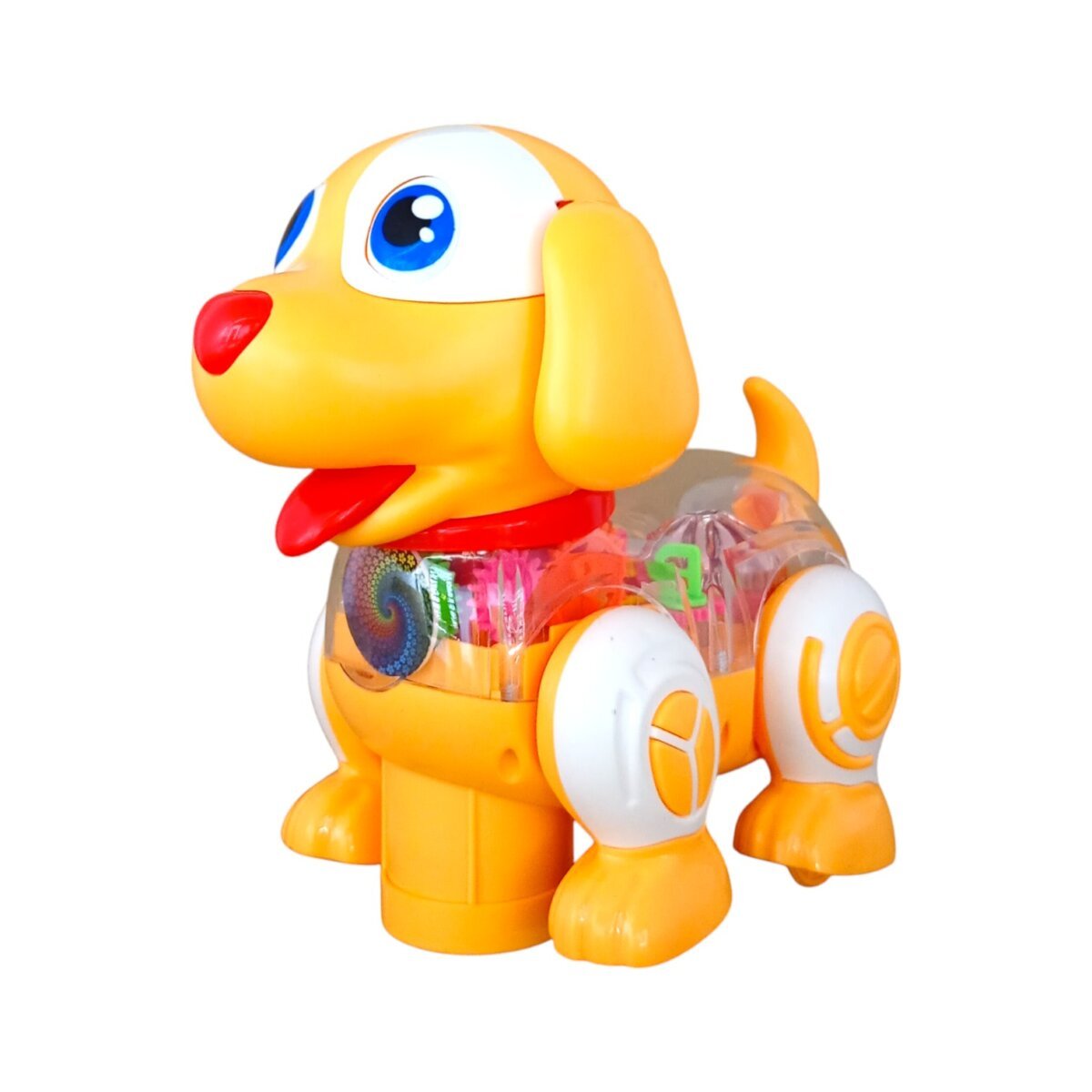 Buy LUMO Gear Dog Transparent Walking Dog Toy for Kids 360 Degree  Rotating Puppy Toy with Lights and Music, Jumping Dog for Online In  India •