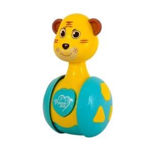 Baby Rattle Tumbler Tiger – Shake, Rattle, and Roll with Fun for Your Little One | 8+ Months ( Colors May Very )