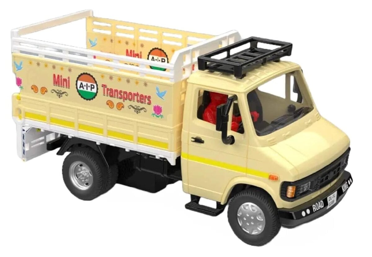 Centy Tiny Truckies Friction Pullback Action Toy, High Deck Truck Toy for kids, Centy Tiny Truckies Friction Pullback Action, Educational mini transporter toy, High Deck truck toy for toddlers, Kids friction pullback truck toy, Tuf 07 High Deck Truck Toy for children