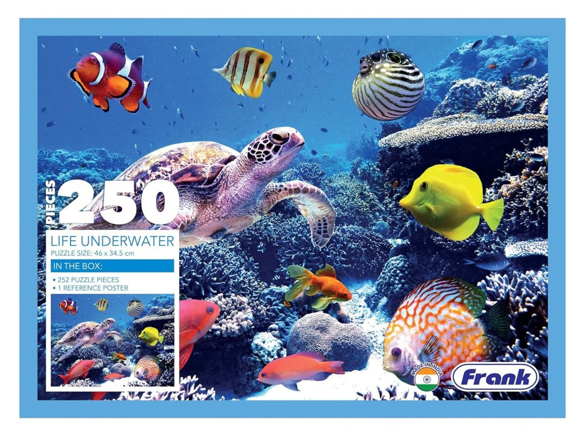 Frank 'Underwater Life' 250pcs Jigsaw Puzzle For Kids educational toy, Frank 'Underwater Life' 250pcs Jigsaw Puzzle For Kids ocean theme puzzle, Frank 'Underwater Life' 250pcs Jigsaw Puzzle For Kids learning activity, Frank 'Underwater Life' 250pcs Jigsaw Puzzle For Kids family game