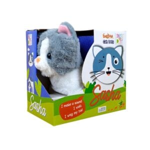 Fuzzbuzz Meet Your Playpals – Pugs At Play Cat Pets Interactive Walking and Sound Plush Toy for Kids 3+ Years | Fun Pretend Play