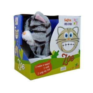 Fuzzbuzz Meet Your Playpals – Pugs At Play Zoe Cat Pet Interactive Walking and Sound Plush Toy for Kids 3+ Years | Fun Cuddly Companion