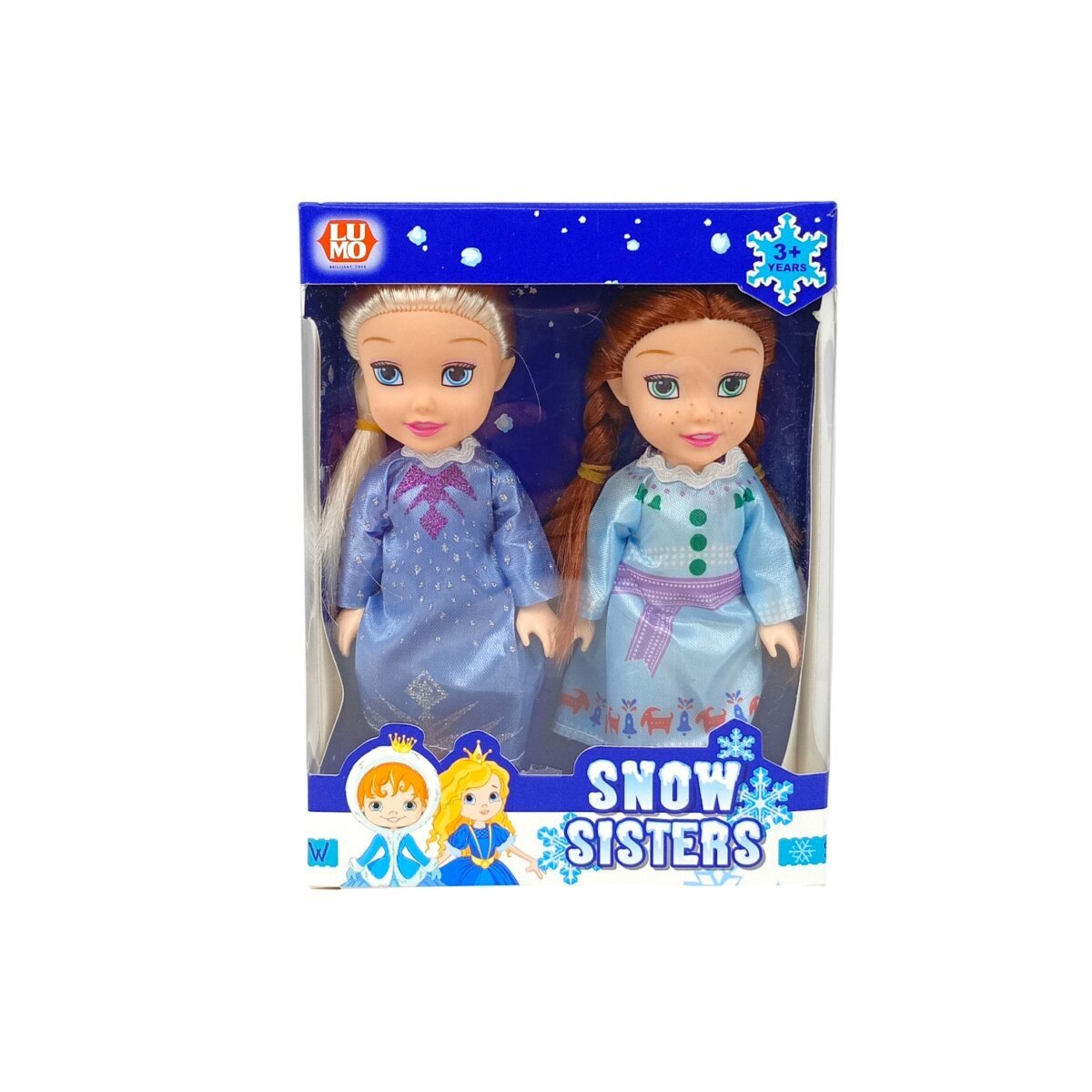 Snow Sisters Dolls With Beautiful Hairs and Movable Body Parts For Kids | 3+Year
