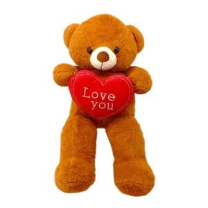 Just Bear 60 cm Love Heart Soft Toy – Amazing Giant Huggable Plush for Sweet Moments, Gifting & Comfort for Kids 3+ Years