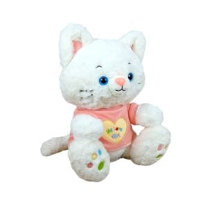 Just Bear Cat T-Shirt Soft Toy Adorably Dressed Feline Friend for Kids 3+ Years | Fun Cuddly Plush Cat