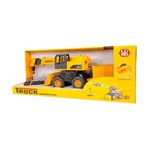 Luminoso Powerful Friction Simulation Crane Truck For Kids | Fun Toy With Sound And Light For 3+ Year Olds