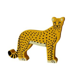 Play Toys 'Mighty Medium Creatures (Cheetah Toy) Wooden Animal Toy. 10cm X 13cm X 2cm For Kids | 3+Year