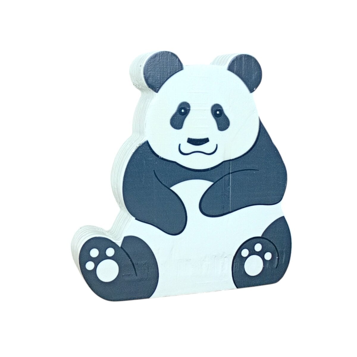 Play Toys 'Mighty Medaium Creatures (Giant Panda) Wooden Animal Toy. 9.5cm x 9cm x 2.1cm For Kids  | 3+Year