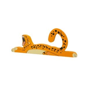 Play Toys 'Mighty Medium Creatures (Leopard) wooden Animal Toy. 21.7cm x 8cm x 2cm For Kids | 3+Year