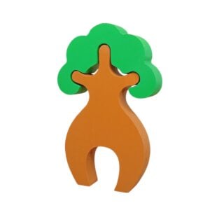 Play Toys 'Mighty Medium Creatures (Tree Toy) Wooden Tree Toy. 15cm X 9.5cm X 2cm For Kids | 3+Year