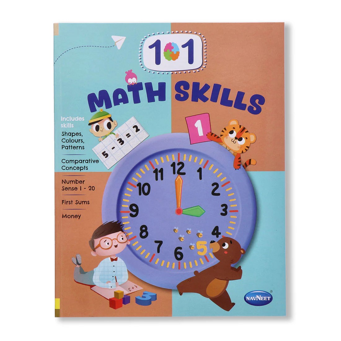 Navneet 101 Math Skills Book 1 Paperback For Kids | 3+Years
