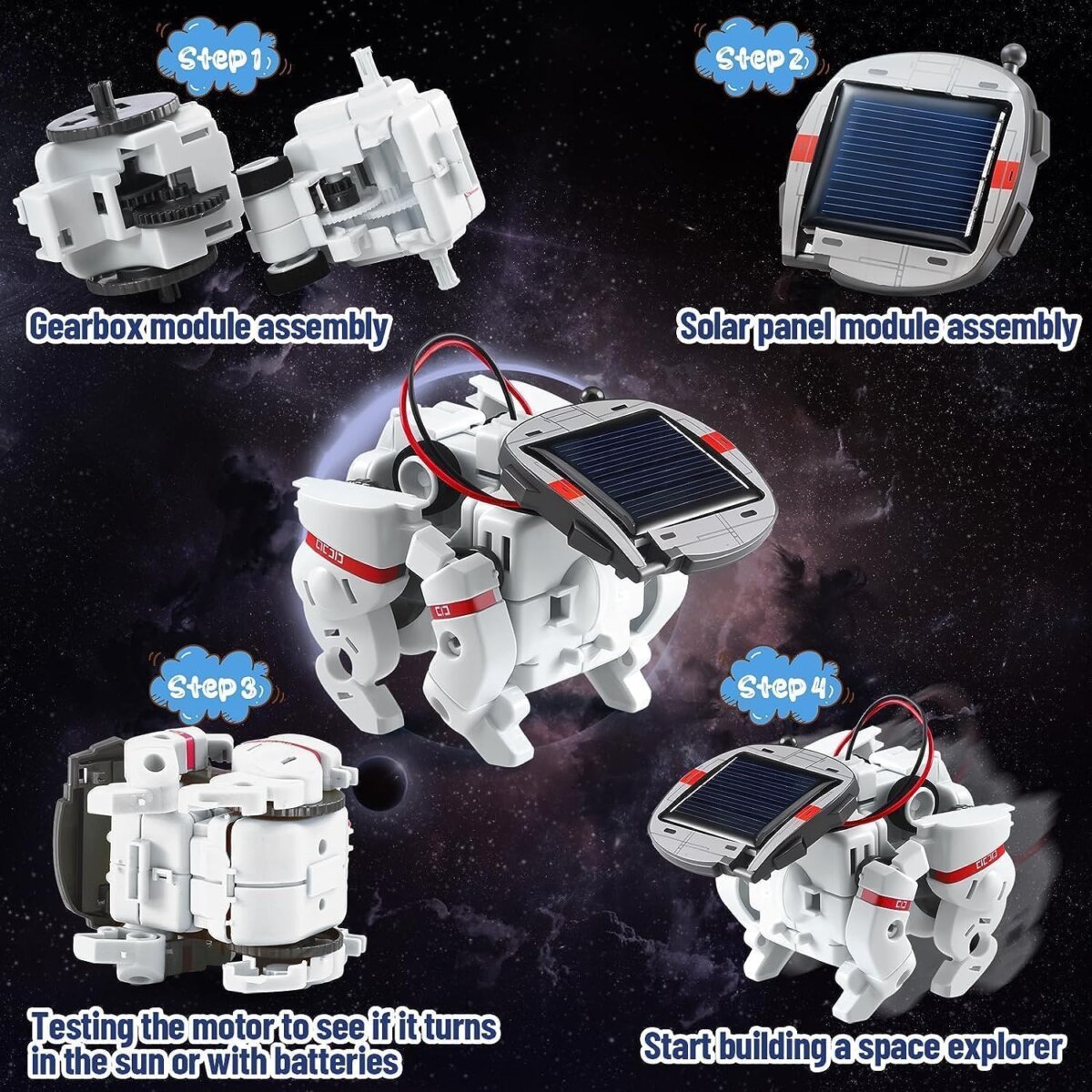 Solar Power Robotics Toys For 12 Year Olds COBFDHA STEM Toys For