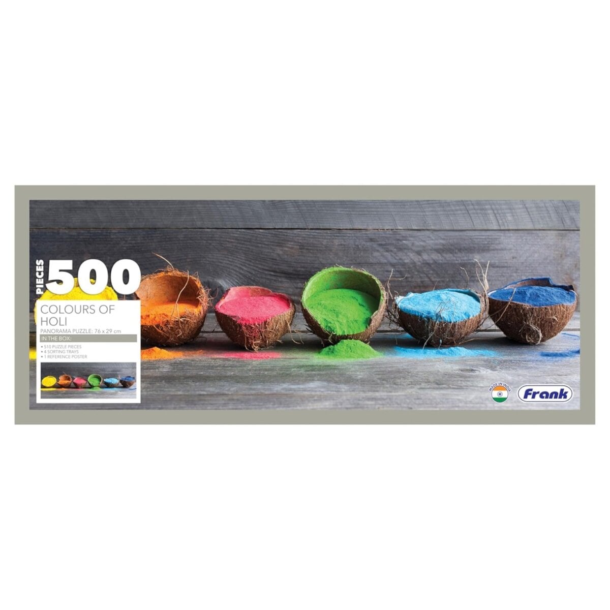 Frank Colors Of Holi 500 Pieces Panorama Jigsaw Puzzle toy for kids, Frank Colors Of Holi 500 Pieces Panorama Jigsaw Puzzle educational playset, Frank Colors Of Holi 500 Pieces Panorama Jigsaw Puzzle learning toy