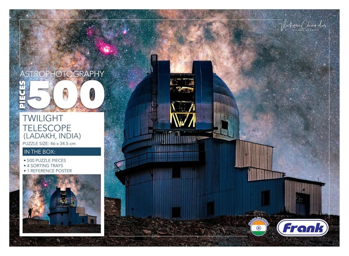 Frank Twilight Telescope 500 Piece Jigsaw Puzzle | Fun and Challenging Having Realistic Illustrations Puzzle Games For Kids | 6+Years
