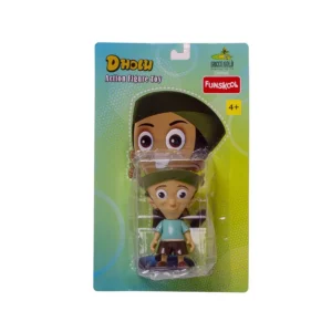Funskool Dholu Action Figure – Chhota Bheem And Friends 4-Inch Green Gold Collectible with Articulation | Poseable Toy for Kids 4+ Years