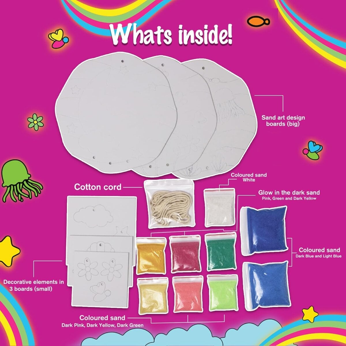 Funskool Handycrafts Twilight Treasures Sand Art That Glows In The Dark ...