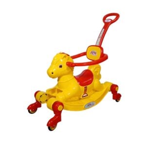 Vini Toys Asva 3 In 1 Rock And Ride Horse Rider Kids Ride On with Rocker | Ultimate Baby Ride On Toy for Toddlers | Parental Handle and Rotating Wheel