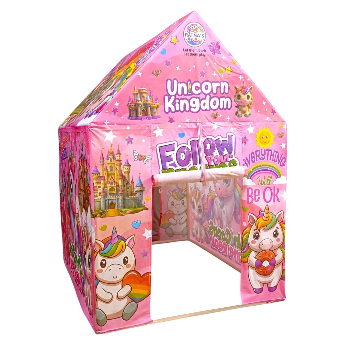Buy Ratna's Unicorn Kingdom Tent Play House Indoor and Outdoor Magical  Play Tent for Kids 3+ Years for Online In India • Kheliya Toys