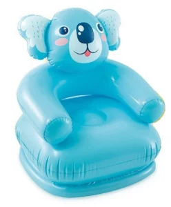 Intex Inflatable Animal Blue Koala Chair For Kids – Fun PVC Air Chair Sofa for 3+ Years | Ultimate Comfort & Playtime