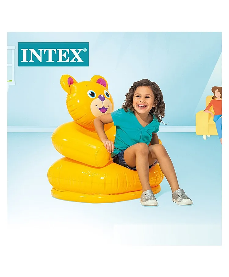 Buy Intex Inflatable Animal Yellow Teddy Chair PVC Animal