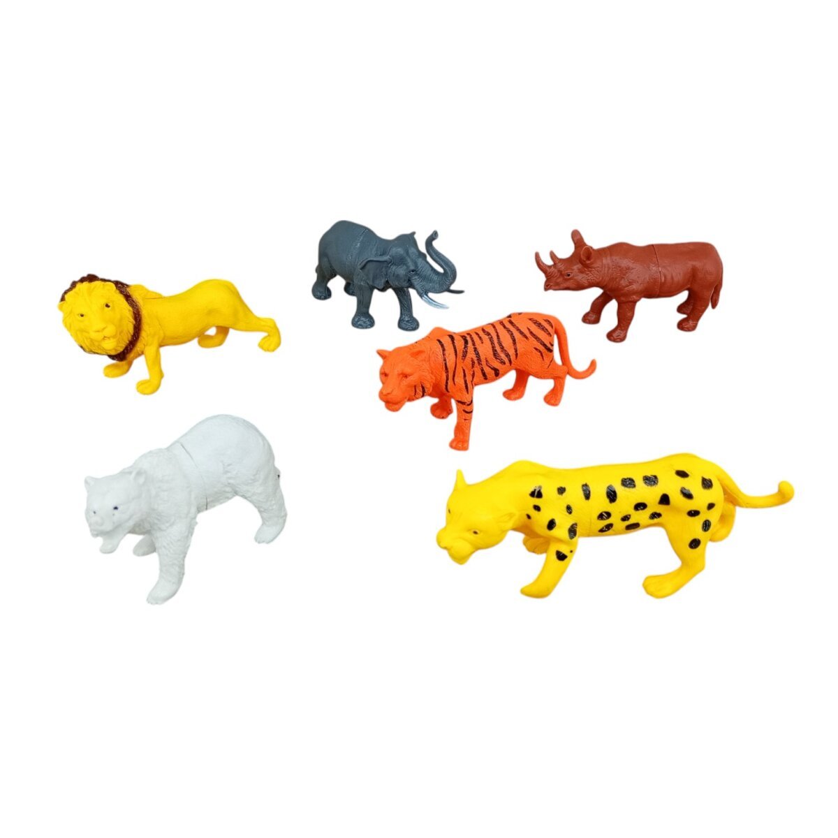 KV Toys Kings Of Jungle Set Of 6 (Wild Animal) | Realistic Wild Animal Figures for Kids | 3+ Years