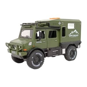 LUMO Off-Road Vehicle Friction Powered Military Truck Toy With Opening Doors, Lights And Music – Ultimate Battle Field Model for Kids
