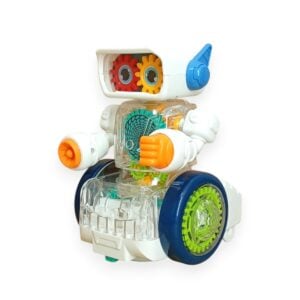 Battery Operated Robot Rotating Gear With Music and Colorful Lights | Fun, Interactive, and Engaging Toy for Kids | 3+ Years.