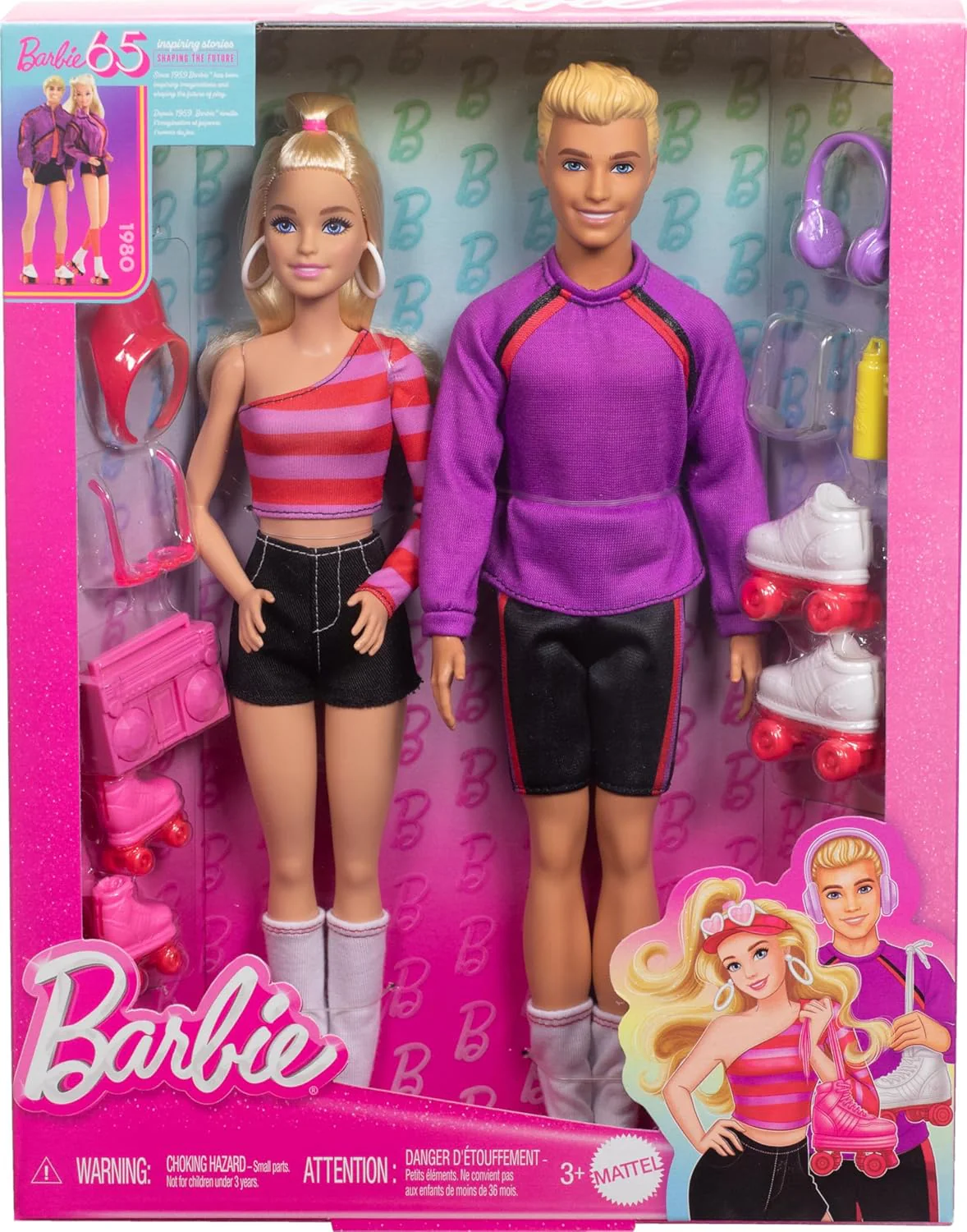 Mattel Barbie 65th Anniversary Fashionistas Set | Celebrate Timeless Style and Diversity | 3+ Years