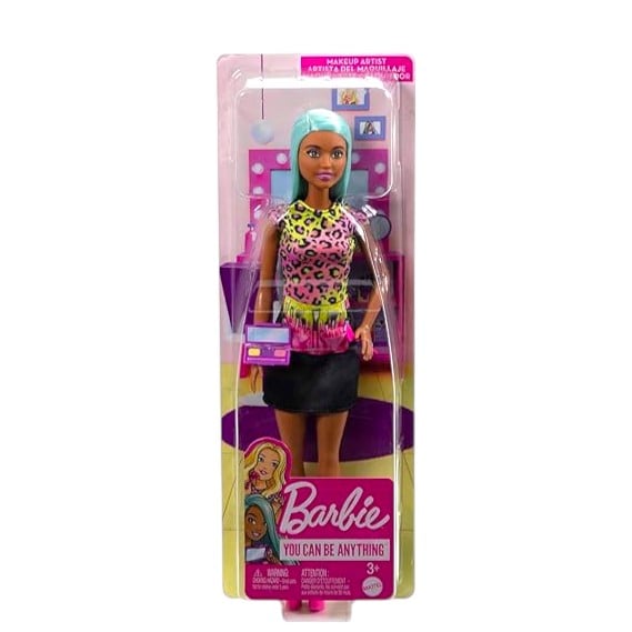 Mattel Barbie Careers Makeup Artist Doll With Teal Hair and Accessories | Creative Role Play and Style Inspiration for Kids | 3+ Years