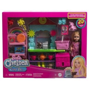 Mattel Barbie Chelsea Can Be… Toy Store Playset – Fun Pretend Play Retail Set with Accessories for Imaginative Role Play for Kids 3+ Years
