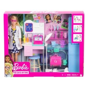 Mattel Barbie Medical Doctor Doll with Doctor Accessories and Playset – Inspiring Healthcare Role Play for Kids 3+ Years