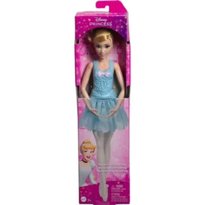 Mattel Disney Princess Ballerina Cinderella Doll – Graceful Dance and Magical Play for Kids 2+ Years