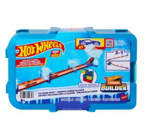 Mattel Hot Wheels Track Builder Starter Builder Box | Ice-Themed Track Building Set for Kids 4+ | Fun and Modular Toy Track