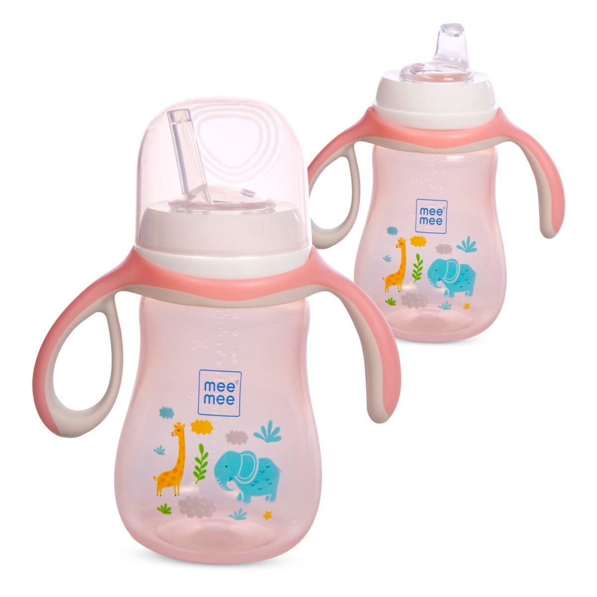 Mee Mee Advanced 2 in 1 Spout and Straw Sipper Cup | Twin Handle for Better Hold Grip and Drink | 300 ml, BPA Free, Non-Toxic with Anti Leak System | 3+ Months 1 Mee Mee Advanced 2 in 1 Spout and Straw Sipper Cup | Twin Handle for Better Hold Grip and Drink | 300 ml, BPA Free, Non-Toxic with Anti Leak System | 3+ Months