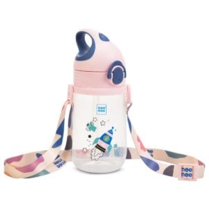 Mee Mee Baby Trainer Straw Sipper Cup | Dual Handle for Easy Grip, Soft Spout, Leakproof Sipper for Toddlers | 380ml BPA FREE | 6+ Months