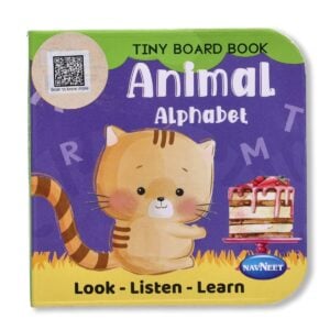 Navneet  Tiny Board Book- Animal Alphabet Board Book for Little Ones | For Toddlers and Preschoolers to Learn the English alphabet and associate letters with animals For Kids | 3+Years